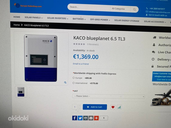 KACO Inverter 6,5kw (foto #1)