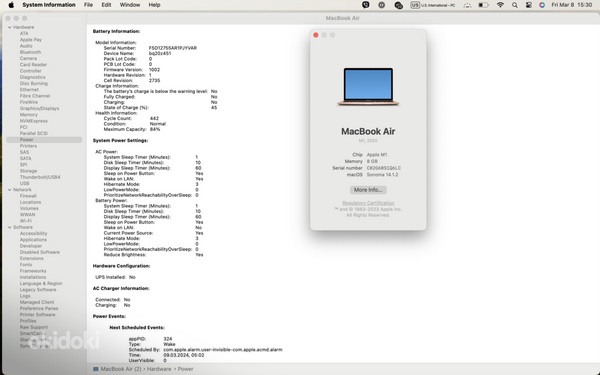 MacBook Air 13,3 дюйма Apple M1 8C/8GB/7C GPU/256GB SSD Gold (фото #2)