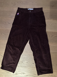 Polar corduroy big boy pants, color bordeaux, size S