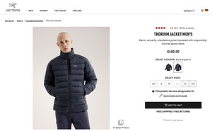 Пуховик Arcteryx Thorium AR Jacket / Down jacket (4 фото из 9)