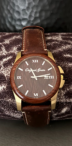 Watch, Original Grain, Men’s, Stainless Steel, Wood, Classic (3 foto / 4)