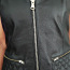 Байкерский женский кожаный жилет (фото #1)
