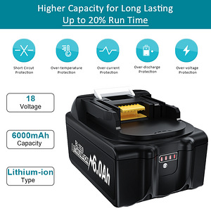 UUS 18V, 6000 mAh Makita tööriistade asendusaku (2 foto / 3)