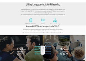 TP-Link RE655 WIFI võrgu laiendaja (3 foto / 3)