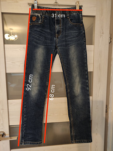 Теплые джинсы 158