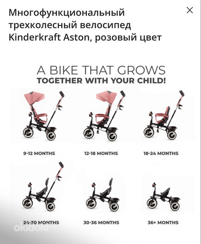 Трехколесный велосипед KinderKraft Aston (фото #2)