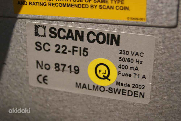 Считыватель и сортировщик монет SCAN COIN SC 22-F15 (фото #4)