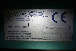 Automatiseeritud metallisaag Maco PSS360AR (10 foto / 10)