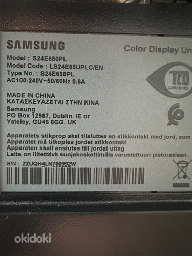 Монитор Samsung S24E650PL (фото #5)