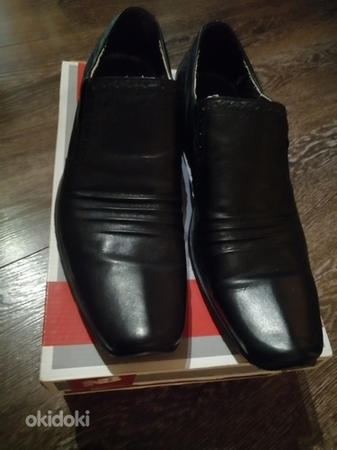 Meeste kingad BLack 100%nahk, v. hea korras pakendis