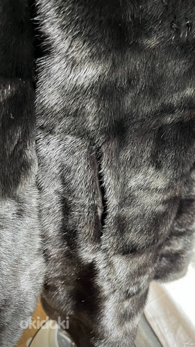Naaritsa mantel, must, suurus 44-46, kapuutsiga (foto #10)