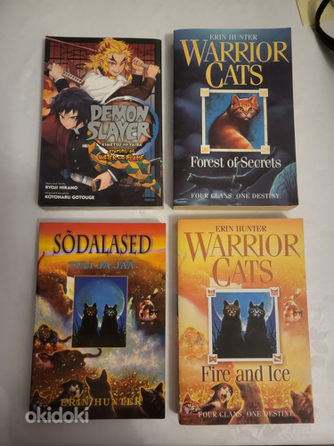 Demon slayer, sõdalased, Warrior cats, Коты воители raamatud