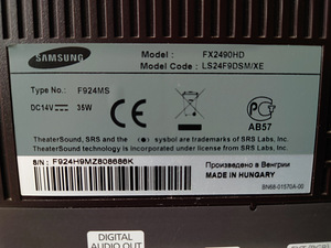 Телевизор / Монитор Samsung SyncMaster FX2490HD (7 фото из 8)