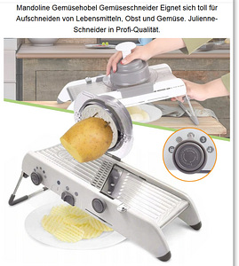 Professional Mandoline Slicer Vegetable Cutter Stainless (9 foto / 9)