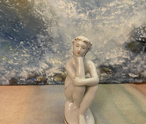 "На пляже, ЛФЗ" фарфоровая статуэтка, винтаж 1950-1960