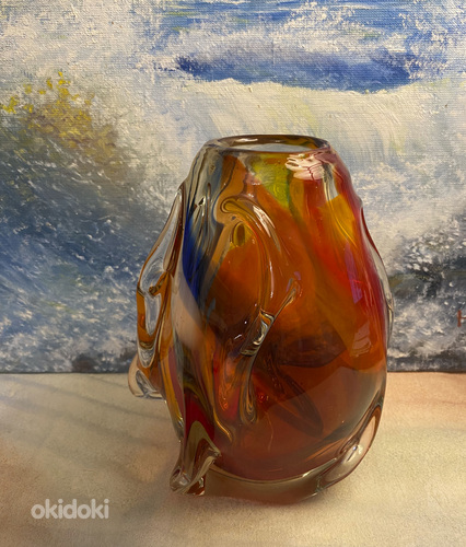 "НОЧНАЯ РАБОТА Tarbeklaas" ваза для цветов, высота 20.0 см (фото #3)