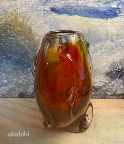 "НОЧНАЯ РАБОТА Tarbeklaas" ваза для цветов, высота 20.0 см (фото #4)