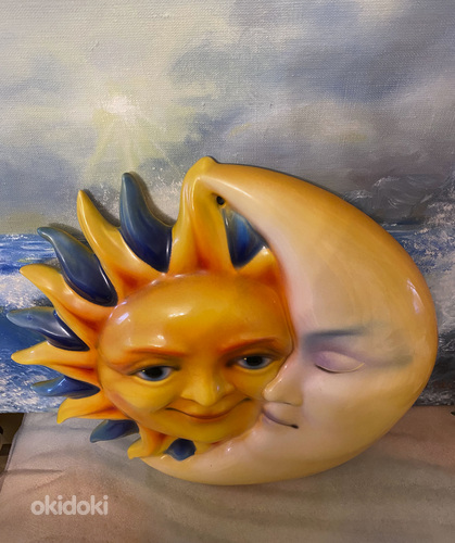 "Солнечное затмение" декоративное керамическое панно (фото #3)