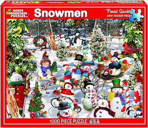 White Mountain puzzles "Snowmen" 1000
