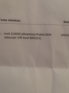 Põlveortoos / Knee orthosis (3 foto / 3)