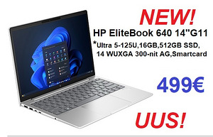 UUS garantii HP EliteBook 640 G11 14"Ultra5-125U/16/512 (1 foto / 3)