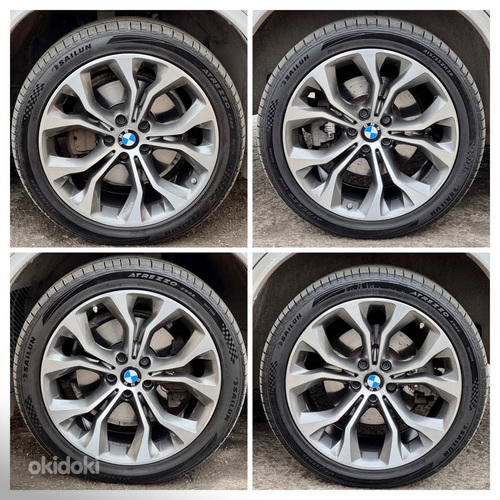 BMW стиль 451 разноширокие 20’ оригинальные диски с шинами (как новые)