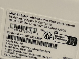 Airpods pro 2 gen pakend (3 foto / 3)