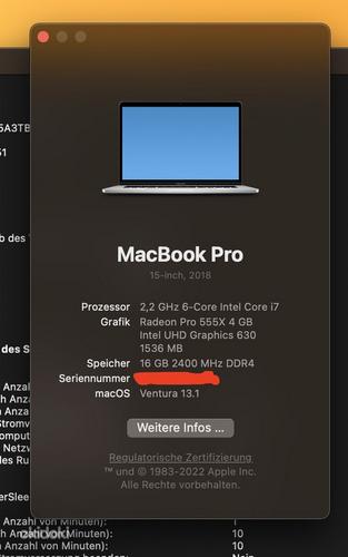 Apple MacBook Pro 2018 | 15,4 дюйма | Сенсорная панель (фото #9)