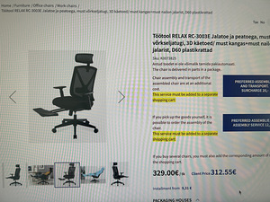 Kontoritoo ostetud 03.02.2023 (2 foto / 2)