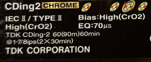 Kassetid TDK Chrome 60 (4 foto / 5)
