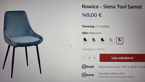 Rowico - Siena Tool Samet 6 tk