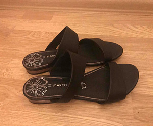 Marco Tozzi черные летние туфли 39 размера