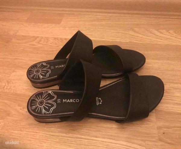 Marco Tozzi черные летние туфли 39 размера (фото #1)