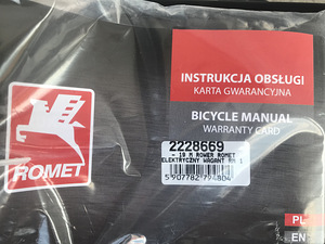 UUS! E-BIKE ROMET WAGANT RM1 (8 foto / 10)