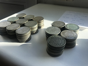 Rootsi hõbemündid 320tk. (8 foto / 9)