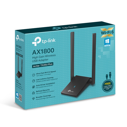 TP-Link Archer TX20U Plus AX1800 Dual-Band USB WiFi 6