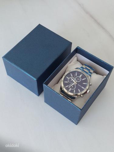 Синие серебряные часы из Японии, эксклюзив (фото #1)