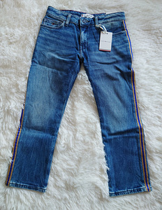 Uued Tommy Hilfiger lühendatud teksad tüdrukule, 128 (2 foto / 8)