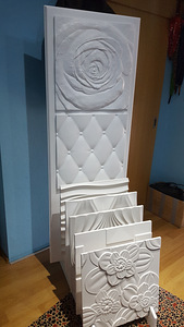 Установка 3D панелей из гипса. (6 фото из 10)