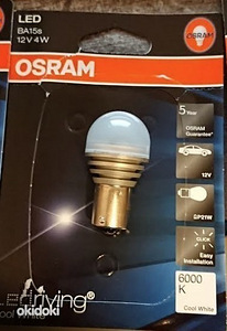 Osram 12V OSRAM LED P21W BA15s 6000K лампочка