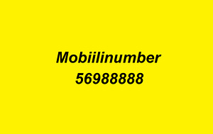 Mobiilinumber "569 88888"