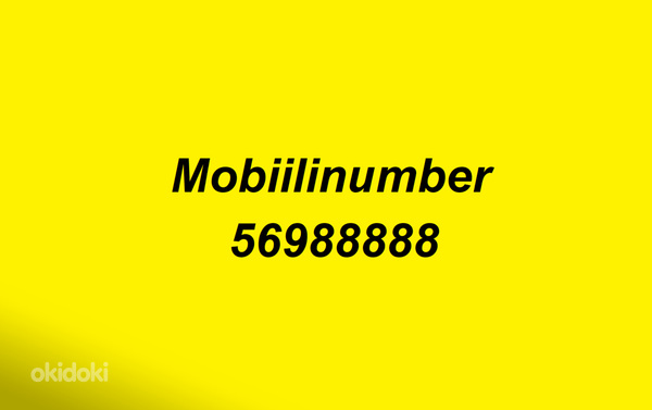 Mobiilinumber "569 88888" (foto #1)