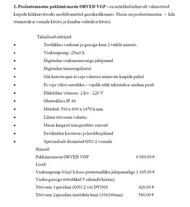 Pakkimismasin ORVED VGP (4 foto / 4)