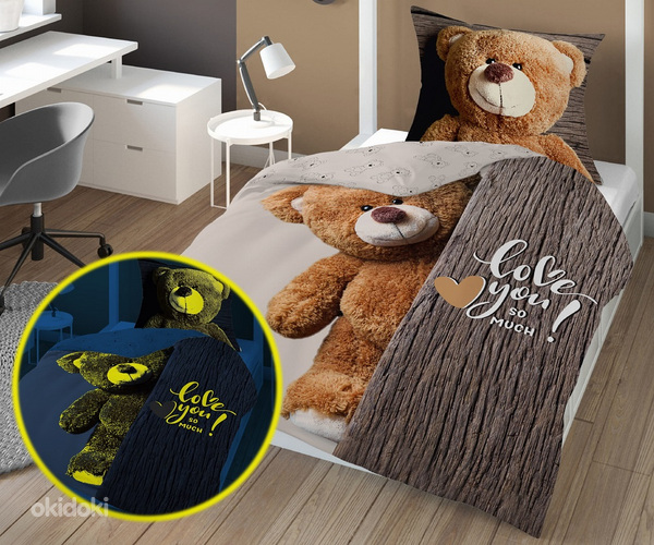Pimedas helendava efektiga laste voodipesukomplektid (foto #8)