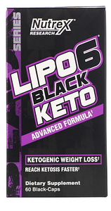 Жиросжигатель Nutrex LIPO-6 BLACK KETO 60 капсул