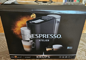 Капсульная кофемашина Krups Nespresso Atelier, черная