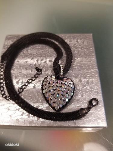 Ожерелье кулон с цепочкой с кристаллами Сваровски Swarovski (фото #1)