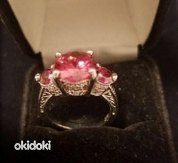 Новое позолоченное кольцо с кристаллами Swarovski (фото #1)