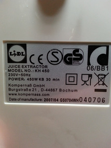 Mahlapress Bifinett (3 foto / 3)