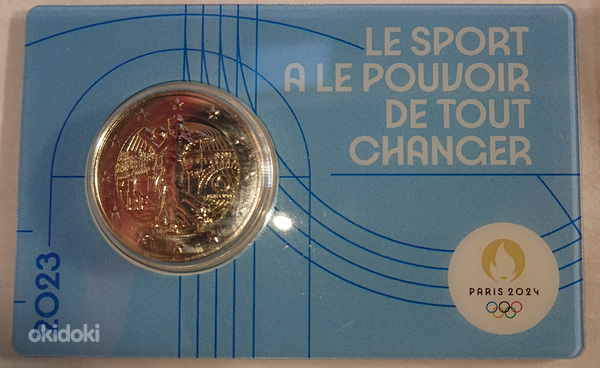 Монета будущих Олимпийских игр 2024 года, оригинал (фото #2)